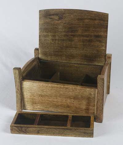Mango Wood Metal overlay Jewellery Box